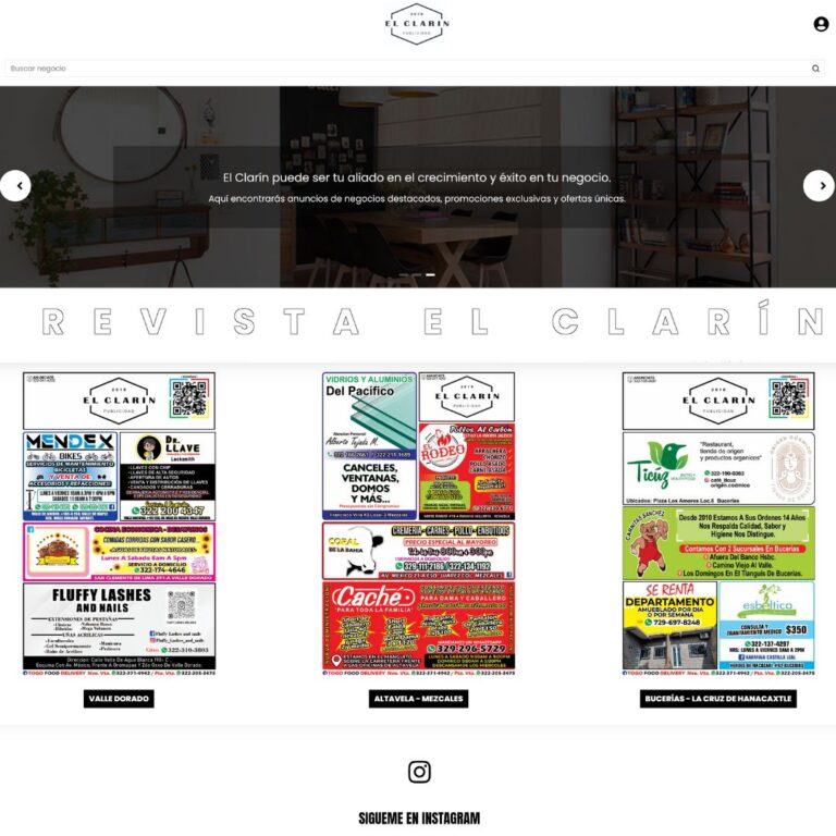 Revista Digital El Clarín Sitio web