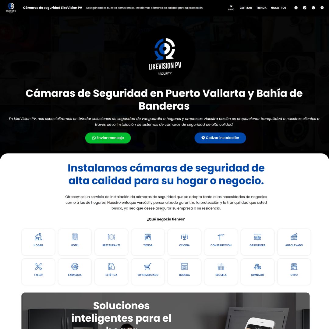 Sitio web Likevision PV