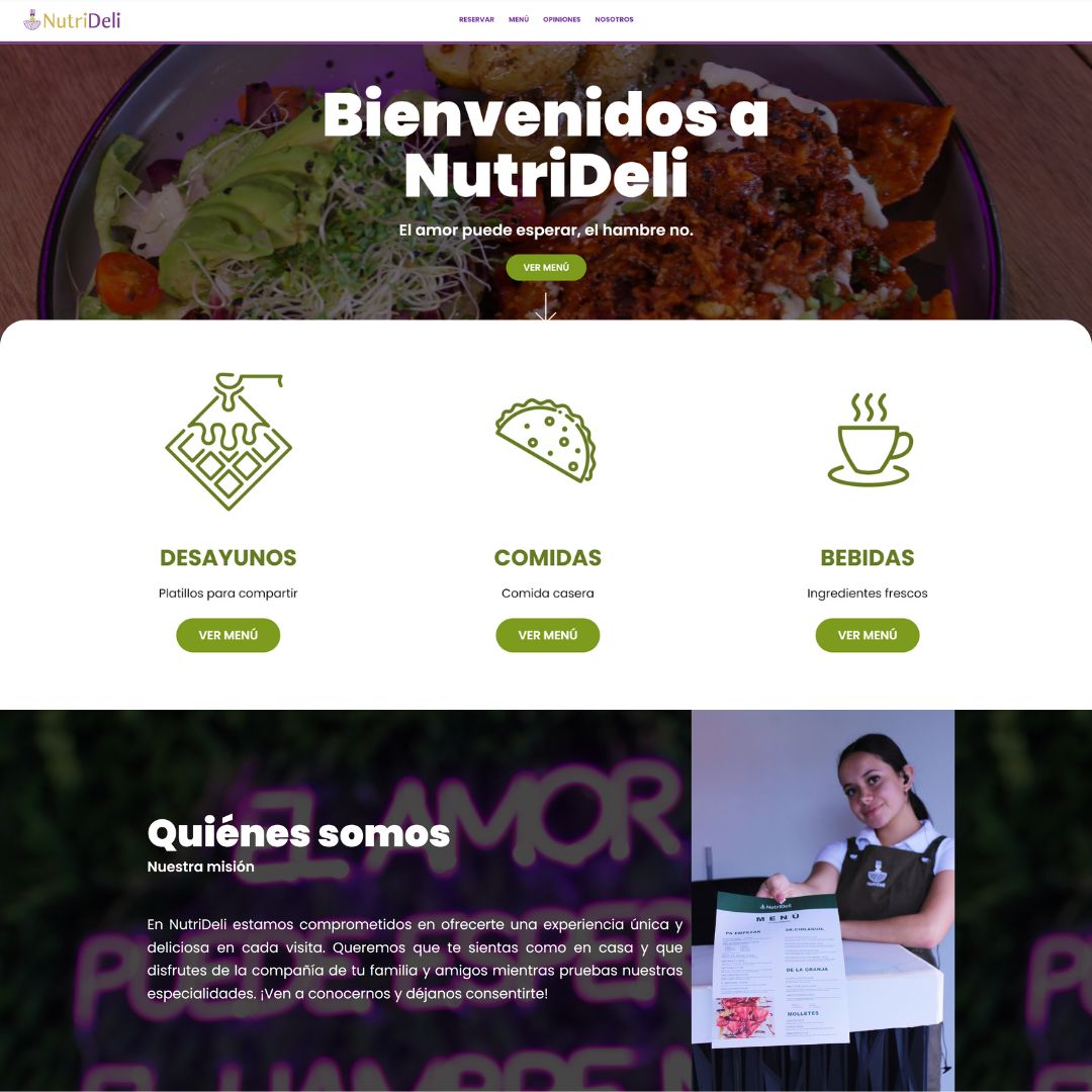 Sitio web NutriDeli